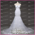 Simple Pure White Mermaid Sweetheart Ruched Satin Trim Lace Up Spanish Style Wedding Dresses